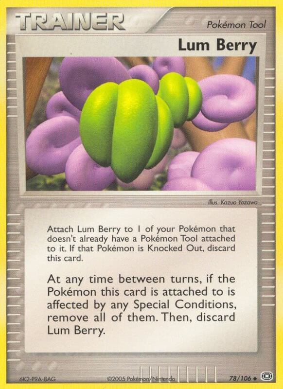 Lum Berry Pokemon card from Emerald