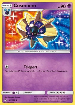 Cosmoem Pokemon card from Ultra Prism