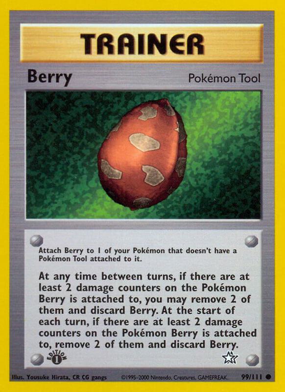 Berry Pokemon card from Neo Genesis