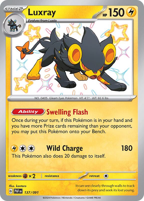 Luxray Pokemon card from SV: Paldean Fates