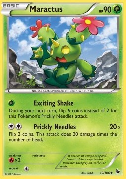 Maractus (Holo) Pokemon card from Flashfire