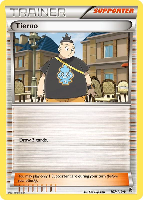 Tierno Pokemon card from XY - Phantom Forces