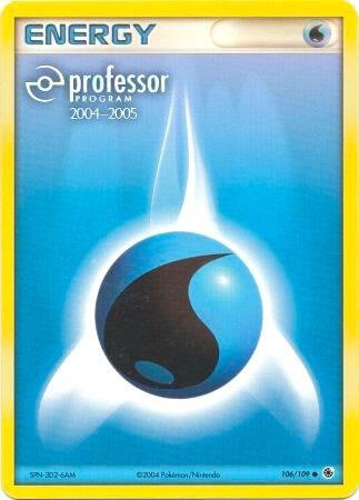 Water Energy (2004-2005) Pokemon card from Professor Program Promos