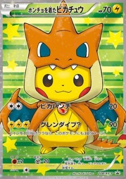 Poncho-wearing Pikachu (XY-P 208) XY Promos Pokemon card from XY Promos