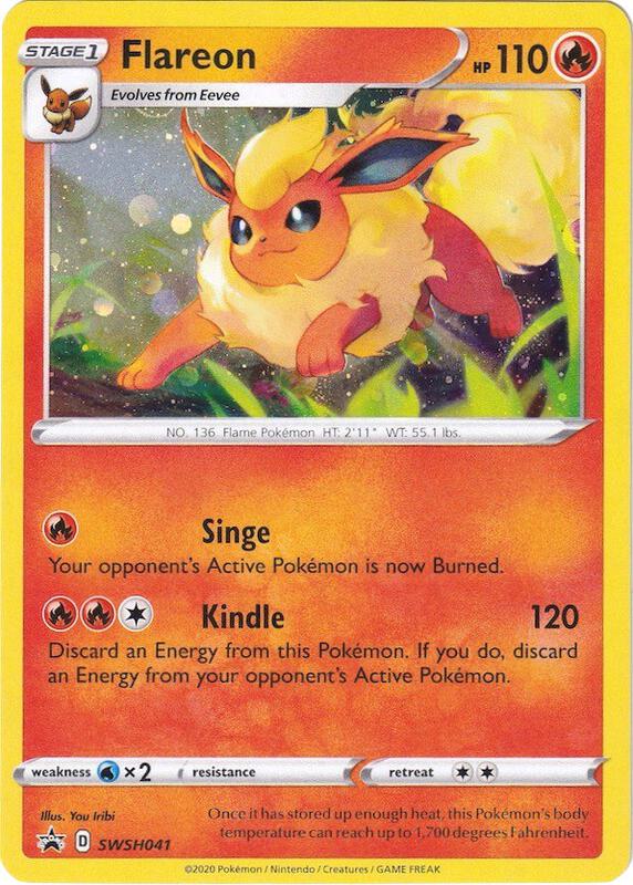 Flareon - SWSH041 Pokemon card from SWSH: Sword & Shield Promo Cards