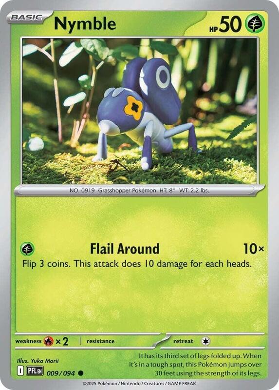 Nymble Pokemon card from ME02: Phantasmal Flames