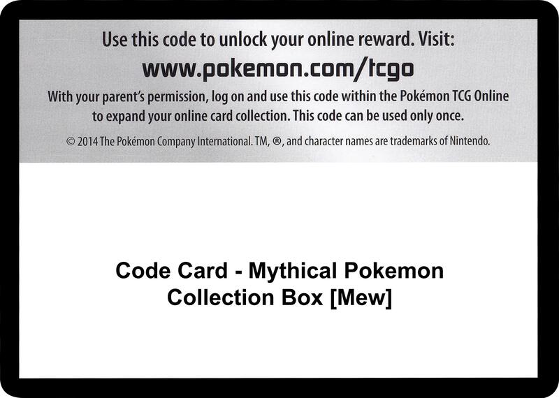 Code Card - Mythical Pokemon Collection Box [Mew] Pokemon card from Generations