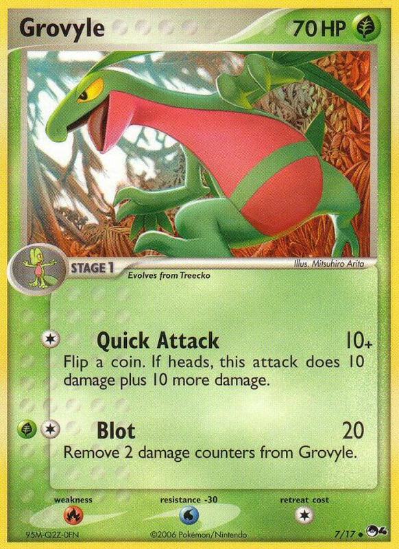 Grovyle Pokemon card from POP Series 4