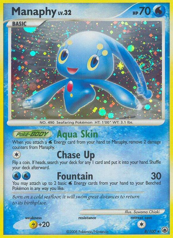 Manaphy Pokemon card from Majestic Dawn