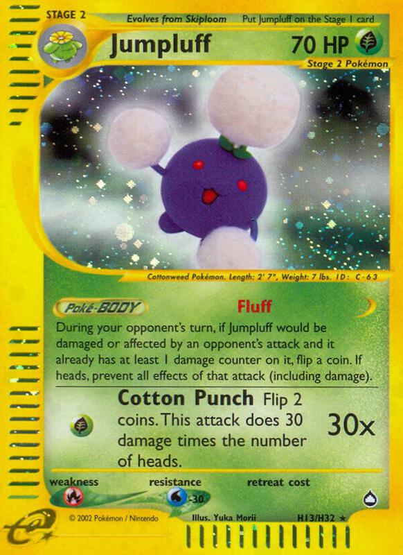 Jumpluff (H13) Pokemon card from Aquapolis