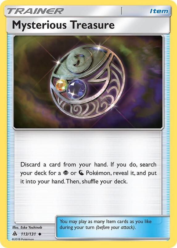 Mysterious Treasure Pokemon card from SM - Forbidden Light