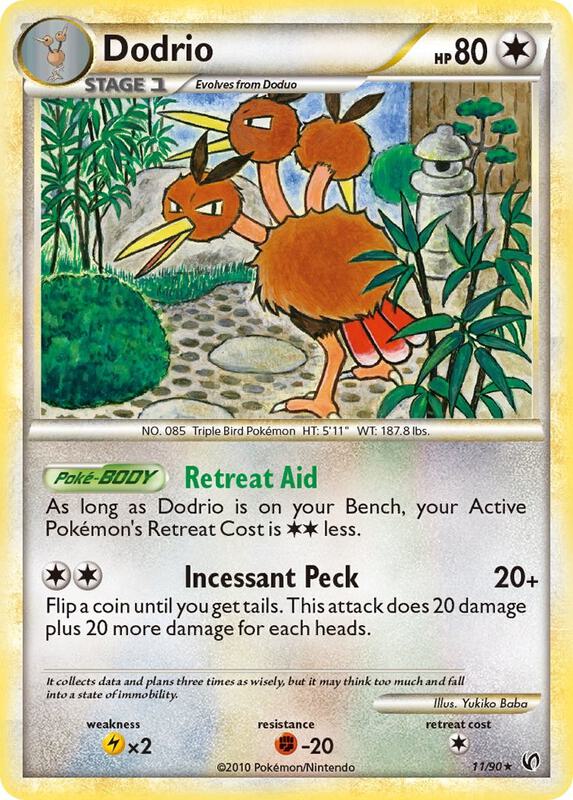Dodrio Pokemon card from Undaunted