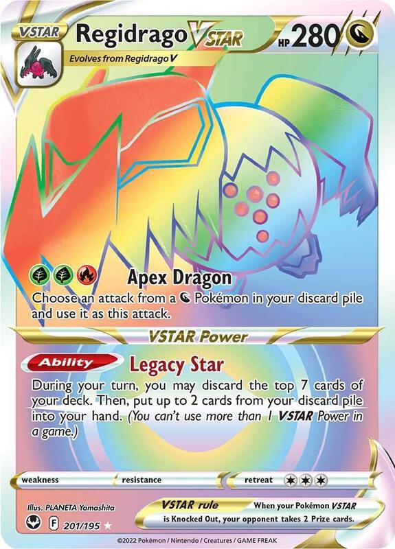 Regidrago VSTAR (Secret) Pokemon card from SWSH12: Silver Tempest