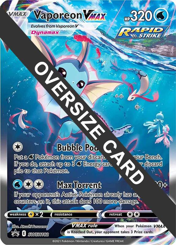 Vaporeon VMAX - SWSH182 Pokemon card from Jumbo Cards
