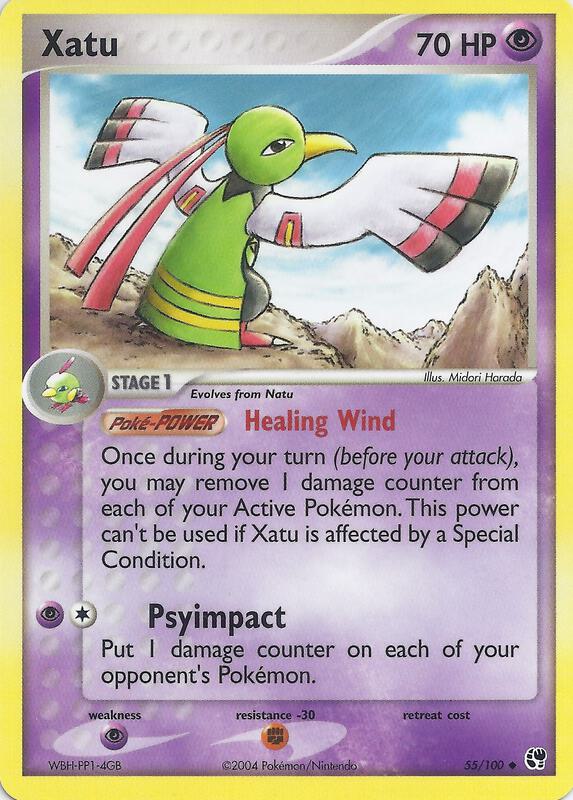 Xatu Pokemon card from EX Battle Stadium