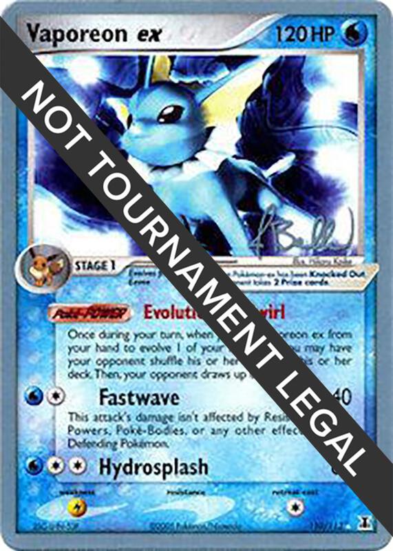 Vaporeon ex - 2006 (Jimmy Ballard) Pokemon card from World Championship Decks
