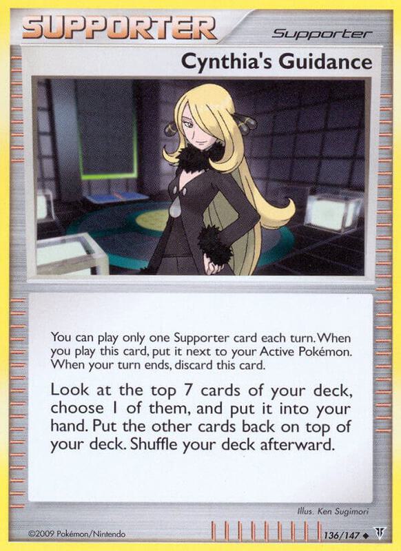 Cynthia's Guidance Pokemon card from Supreme Victors