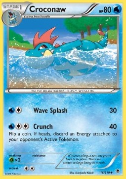 Croconaw Pokemon card from Phantom Forces