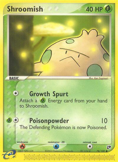Shroomish Pokemon card from Sandstorm