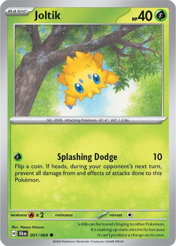 Joltik Pokemon card from SV: Shrouded Fable