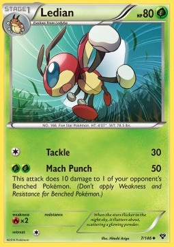 Ledian Pokemon card from XY