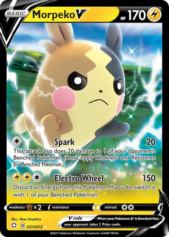Morpeko V Pokemon card from Shining Fates