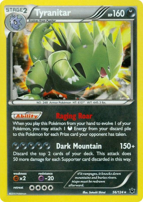 Tyranitar Pokemon card from Miscellaneous Cards & Products