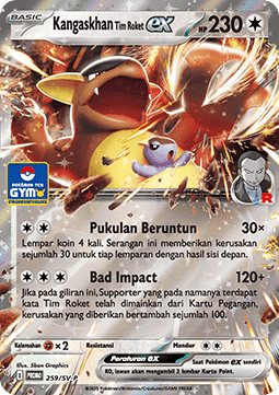 Team Rocket's Kangaskhan ex (SV-P/ID 259) Scarlet & Violet Indonesian Promos ID