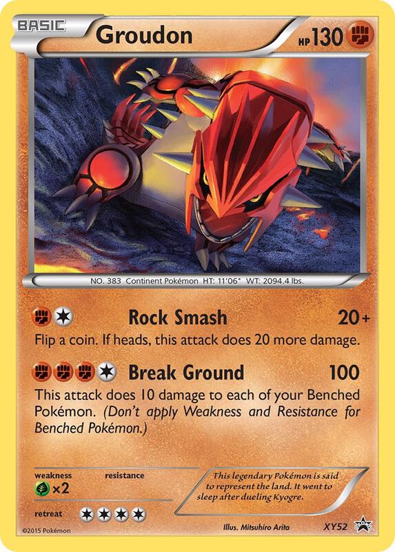 Groudon - XY52 Pokemon card from XY Promos