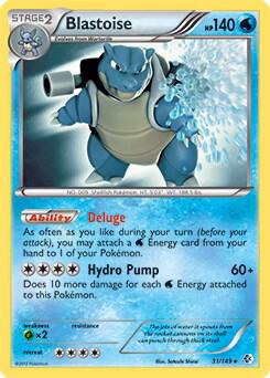 Blastoise Pokemon card from Deck Exclusives