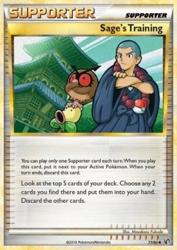 Sage's Training Pokemon card from Undaunted