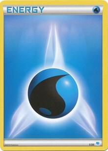 Water Energy (28) Pokemon card from XY Trainer Kit: Pikachu Libre & Suicune