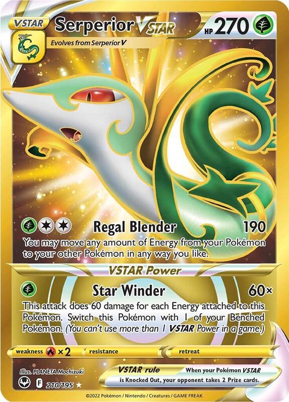 Serperior VSTAR (Secret) (210) Pokemon card from SWSH12: Silver