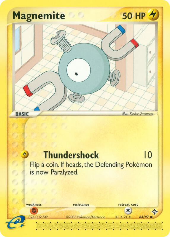 Magnemite Pokemon card from Dragon