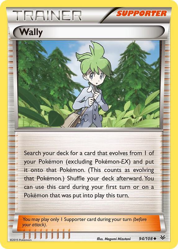 Wally Pokemon card from XY - Roaring Skies