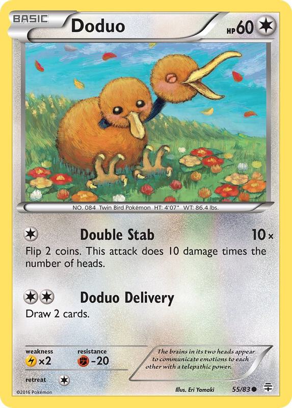Doduo Pokemon card from Generations