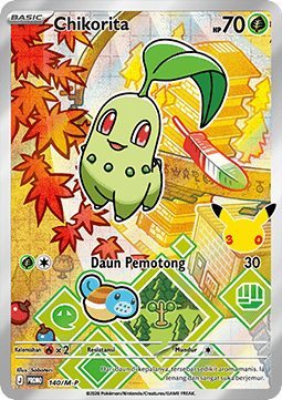Chikorita (M-P/ID 140) M-P Indonesian Promos ID
