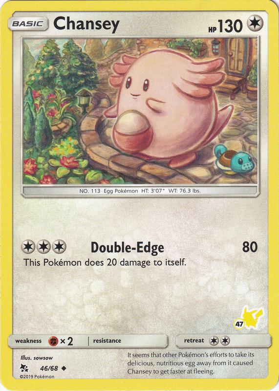 Chansey Pokemon card from Battle Academy