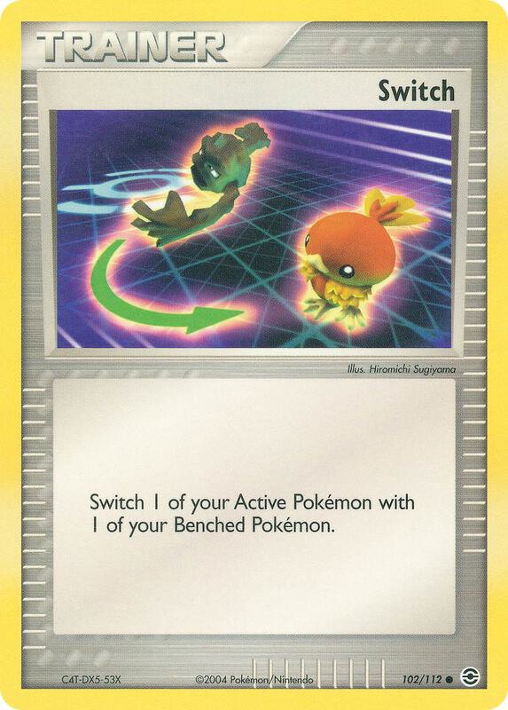 Switch Pokemon card from FireRed & LeafGreen