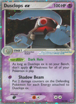 Dusclops ex Pokemon card from EX Emerald