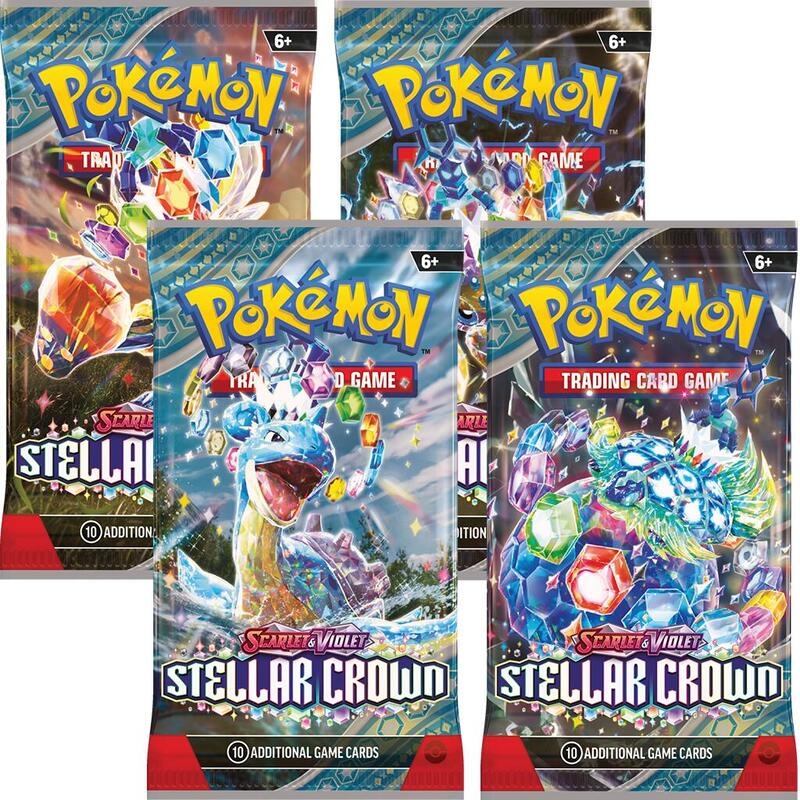 Stellar Crown Booster Pack Art Bundle [Set of 4] Pokemon card from SV07: Stellar Crown