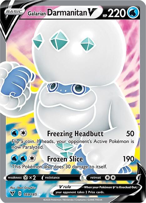 Galarian Darmanitan V (Full Art) Pokemon card from SWSH04: Vivid