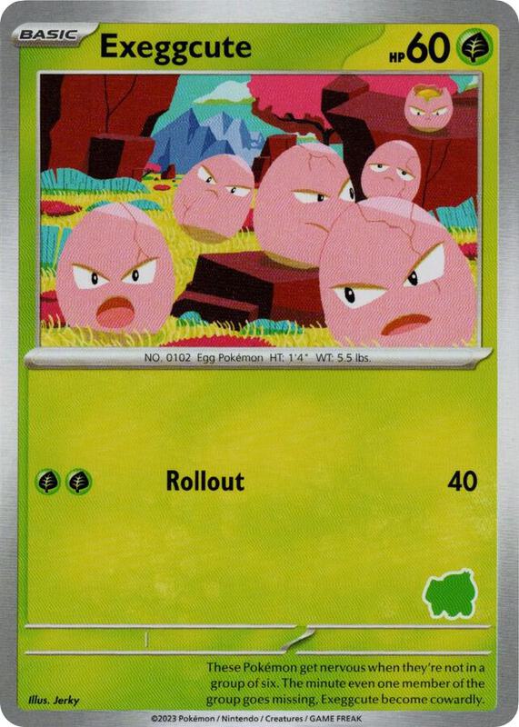 Exeggcute Pokemon card from My First Battle