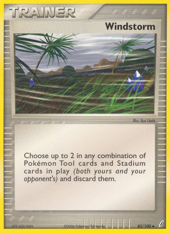 Windstorm Pokemon card from Crystal Guardians