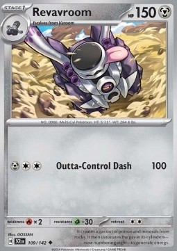Revavroom Pokemon card from Stellar Crown