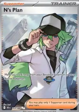 N's Plan Pokemon card from Black Bolt