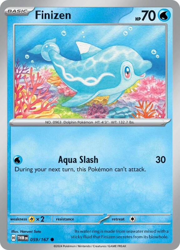 Finizen Pokemon card from SV06: Twilight Masquerade