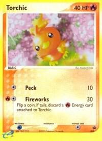 Torchic - 008 (e-League) Pokemon card from Nintendo Promos