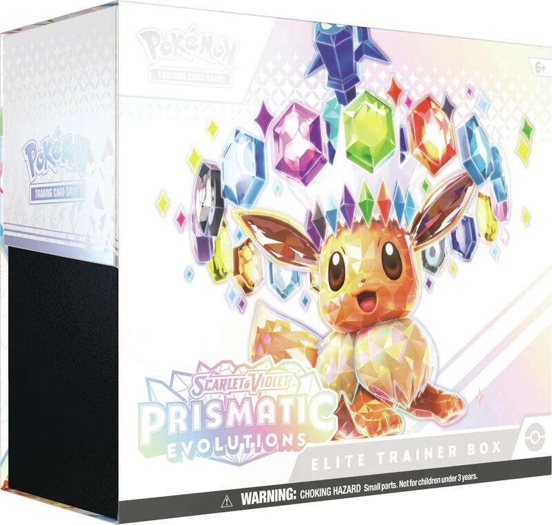 Prismatic Evolutions Elite Trainer Box Pokemon card from SV: Prismatic Evolutions