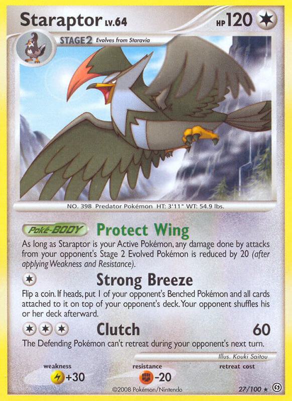 Staraptor Pokemon card from Stormfront
